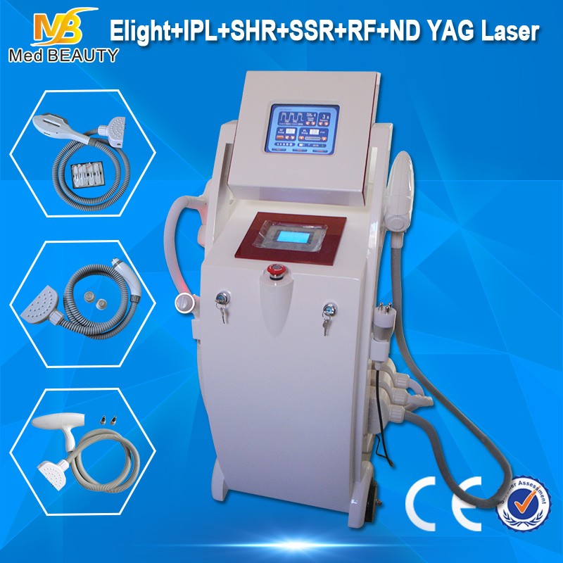 Machine d'épilation du chargement initial rf Shr de laser de ND Yag d'équipement de beauté de chargement initial de haute énergie d'Elight